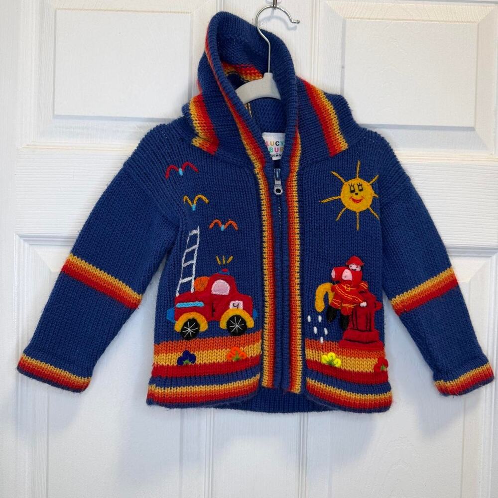 Lucy Iburg Firefighter 3d Knit 2T-3T